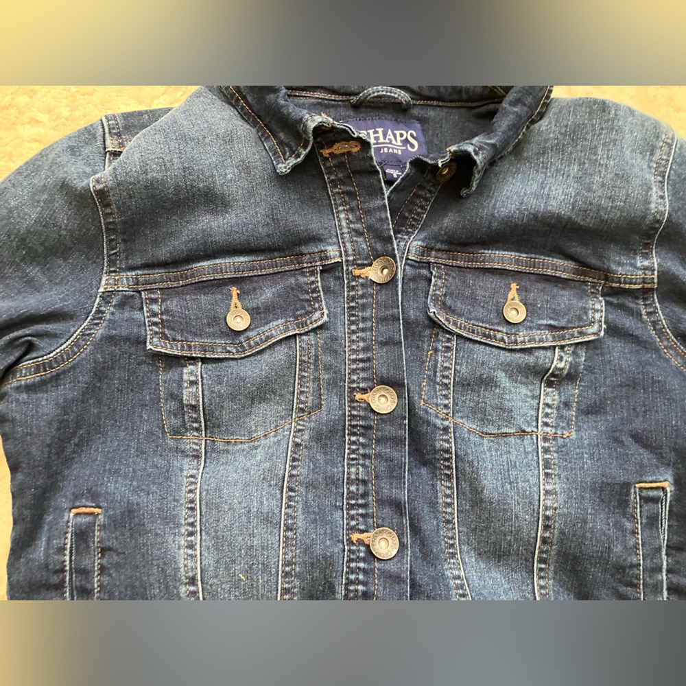 Chaps Women’s Basic Denim Jean Jacket S - image 6
